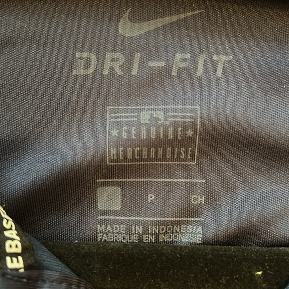 Nike Dri-fit Boston Red Sox Polo Mens Small Navy Baseball - Picture 9 of 9